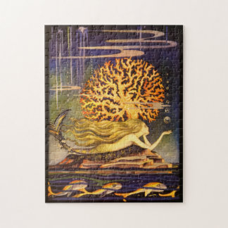 Vintage Mermaid Jigsaw Puzzle