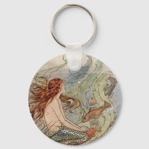 Vintage Mermaid Keychain