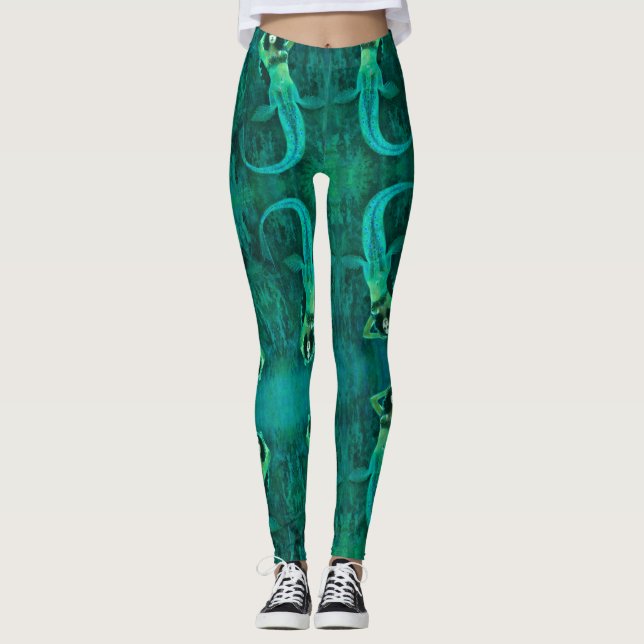 Vintage Mermaid Leggings (Front)
