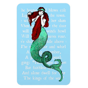 Vintage Mermaid Magnet