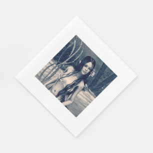 Vintage Mermaid Napkin