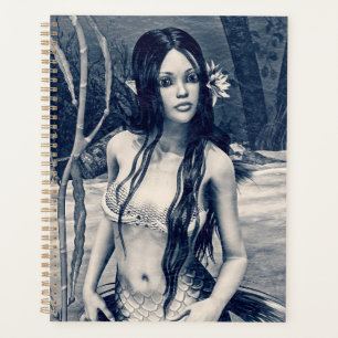Vintage Mermaid Old Photo Fantasy Art Planner