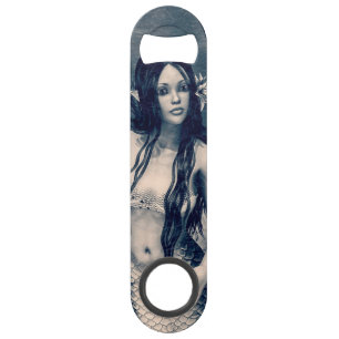 Vintage Mermaid Old Photo Fantasy Art Speed Bottle Opener