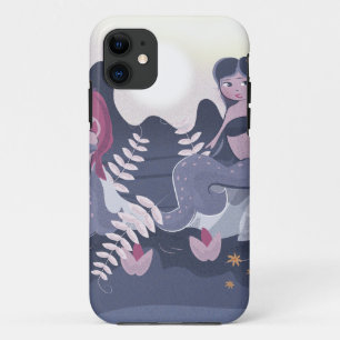 Vintage Mermaid Print iPhone 11 Case