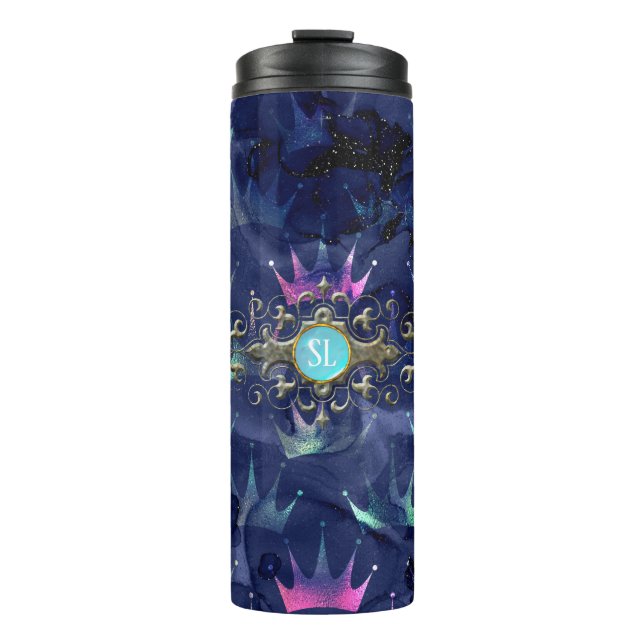 Vintage Mermaid Thermal Tumbler (Front)