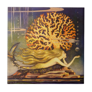 Vintage Mermaid Tile
