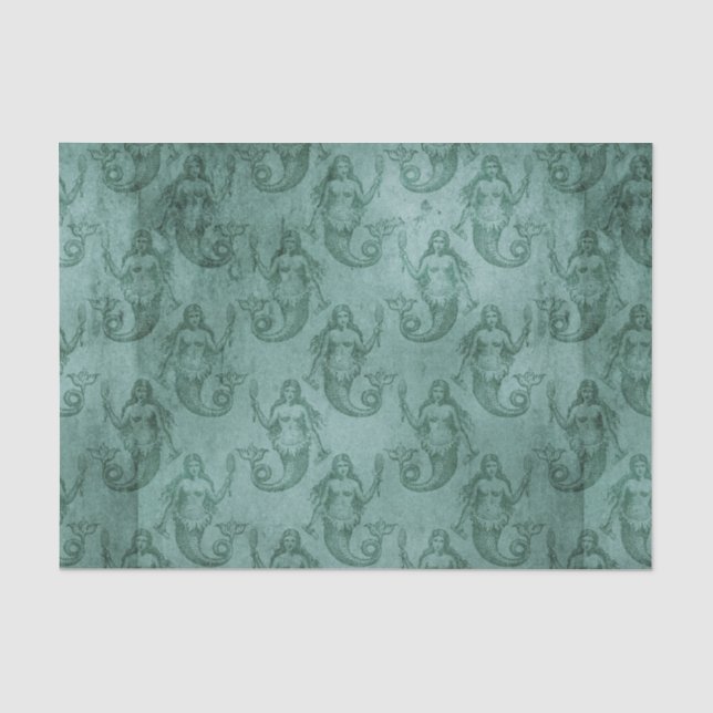 Vintage Mermaid Tissue Paper (Front)