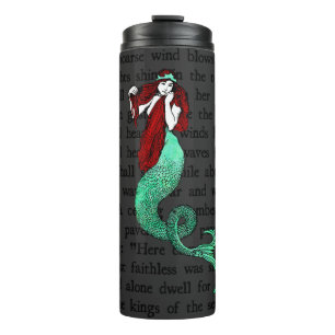 +{{{ Vintage Mermaid }}}+ Tripod Lamp Thermal Tumbler