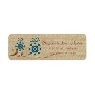 Vintage,Merry Christmas,Blue Snowflakes