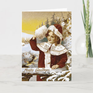 Vintage Merry Christmas Card