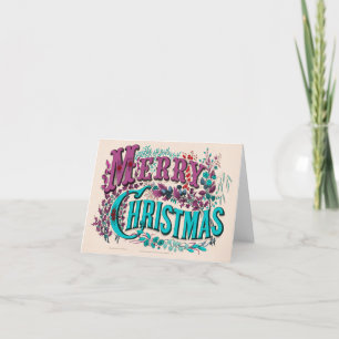 Vintage Merry Christmas Card