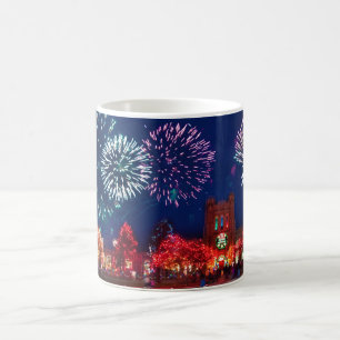 Vintage Merry Christmas Celebration Personalized Coffee Mug