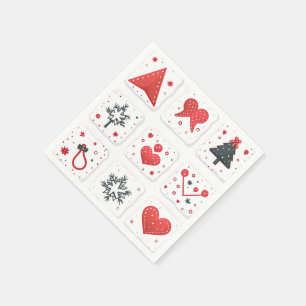 Vintage Merry Christmas Napkin