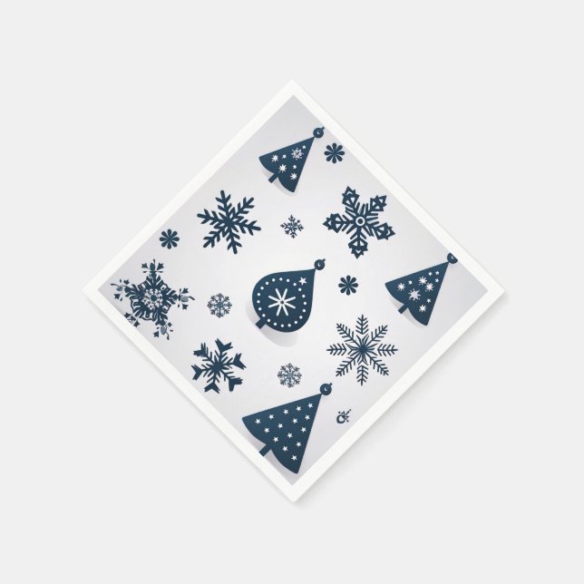 Vintage Merry Christmas Napkin (Corner)