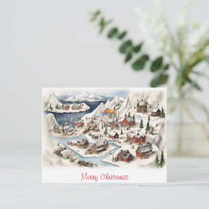 Vintage Merry Christmas Postcard