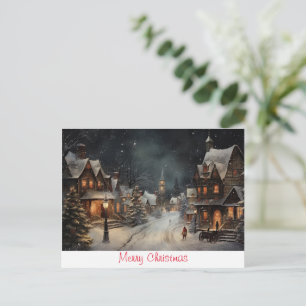 Vintage Merry Christmas Postcard
