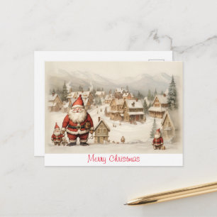 Vintage Merry Christmas Postcard