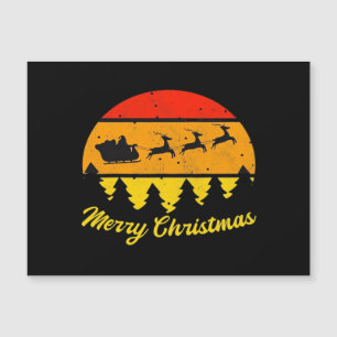 Vintage Merry Christmas Retro Sunset Classic