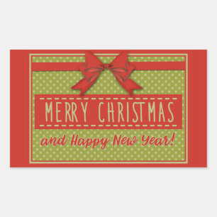 Vintage Merry Christmas Sticker