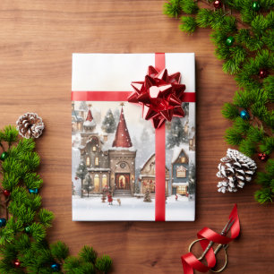 Vintage Merry Christmas Wrapping Paper