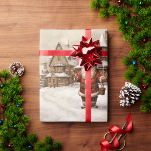 Vintage Merry Christmas Wrapping Paper