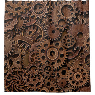 Vintage metal brass gears