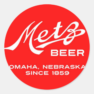 Vintage Metz Beer Stickers