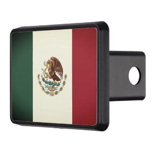 Vintage Mexican flag car trailer hitch cover