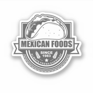 Vintage Mexican food logo,