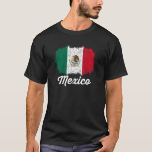 Vintage Mexico City Flag Mexican Culture For Men W T-Shirt