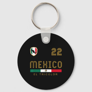 Vintage Mexico Footbyll Flags Fan Gift Keychain