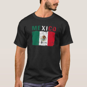 Vintage Mexico Mexican Flag Pride Gift T-Shirt