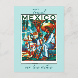 Vintage Mexico Mexican Tourism Travel Postcard