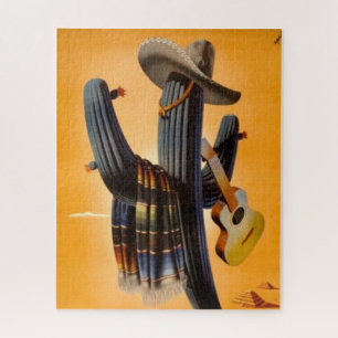 Vintage Mexico - Mexican Travel Tourism Advert Jigsaw Puzzle