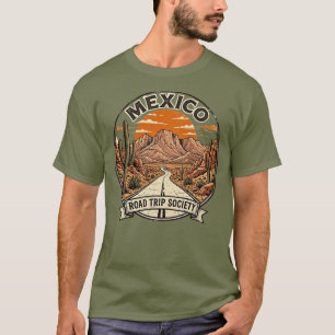 Vintage Mexico Road Trip Society Desert Adventure  T-Shirt