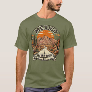 Vintage Mexico Road Trip Society Desert Adventure T-Shirt