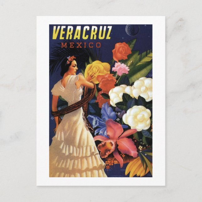 Vintage Mexico Travel Postcard (Front)