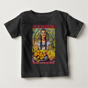 Vintage Mexico Travel Tourism Advertisement Baby T-Shirt