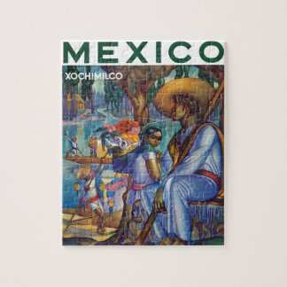 Vintage Mexico Travel Tourism Advertisement Jigsaw Puzzle