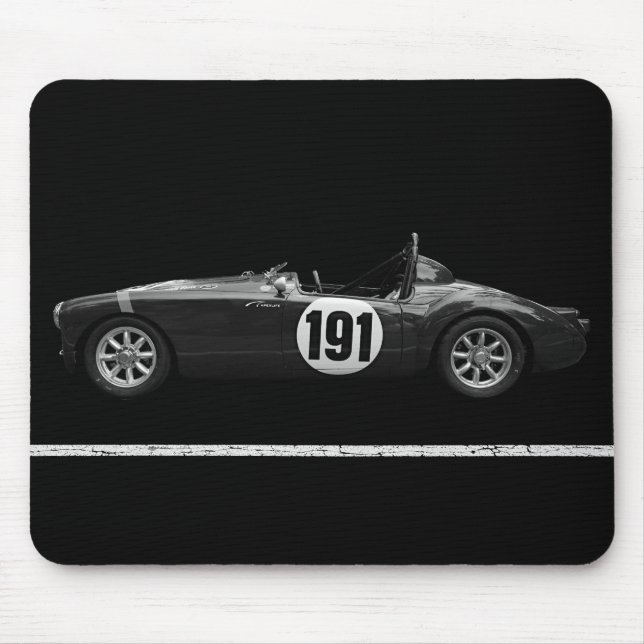 Vintage MG Race Car Mouse Pad (Front)