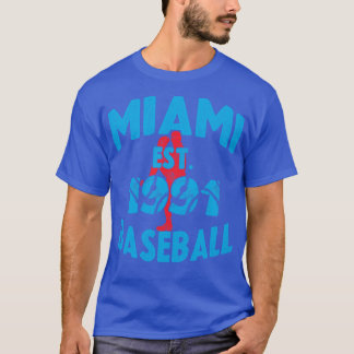 Vintage Miami Baseball Est 1991 Baseball Pitcher T-Shirt