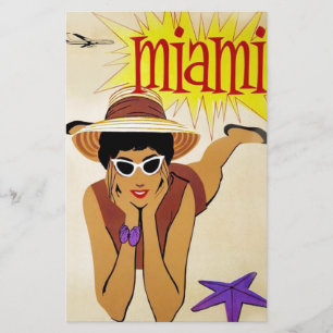 Vintage Miami Beach Stationery