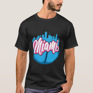 Vintage Miami Florida Cityscape Retro Miami T-Shirt