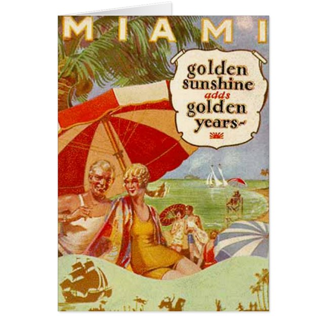 Vintage Miami, Florida, USA - (Front)