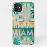 Vintage Miami, Ocean Drive iPhone Case