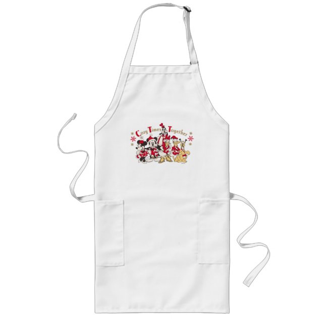 Vintage Mickey & Friends | Cozy Times Together Long Apron (Front)