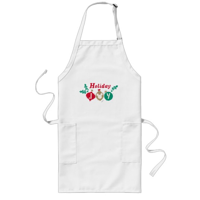 Vintage Mickey | Holiday Joy Long Apron (Front)