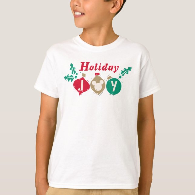 Vintage Mickey | Holiday Joy T-Shirt (Front)