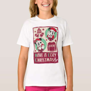 Vintage Mickey & Mickey   Have a Cozy Christmas T-Shirt
