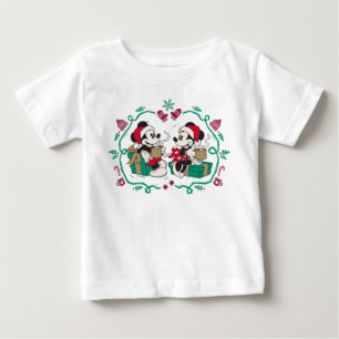 Vintage Mickey & Minnie Cozy Christmas Baby T-Shirt